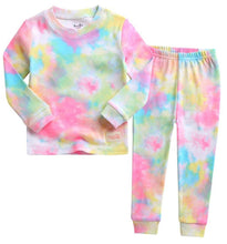 Vaenait Baby Tie Dyeing Long Sleeve PJs