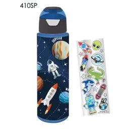 H20 Bottle with Stickers,Space